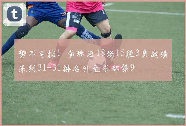 势不可挡！黄蜂近18场15胜3负战绩来到31-31排名升至东部第9